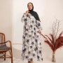 فستان عملي ابيض واسود