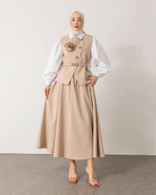 طقم تنورة قطعتين